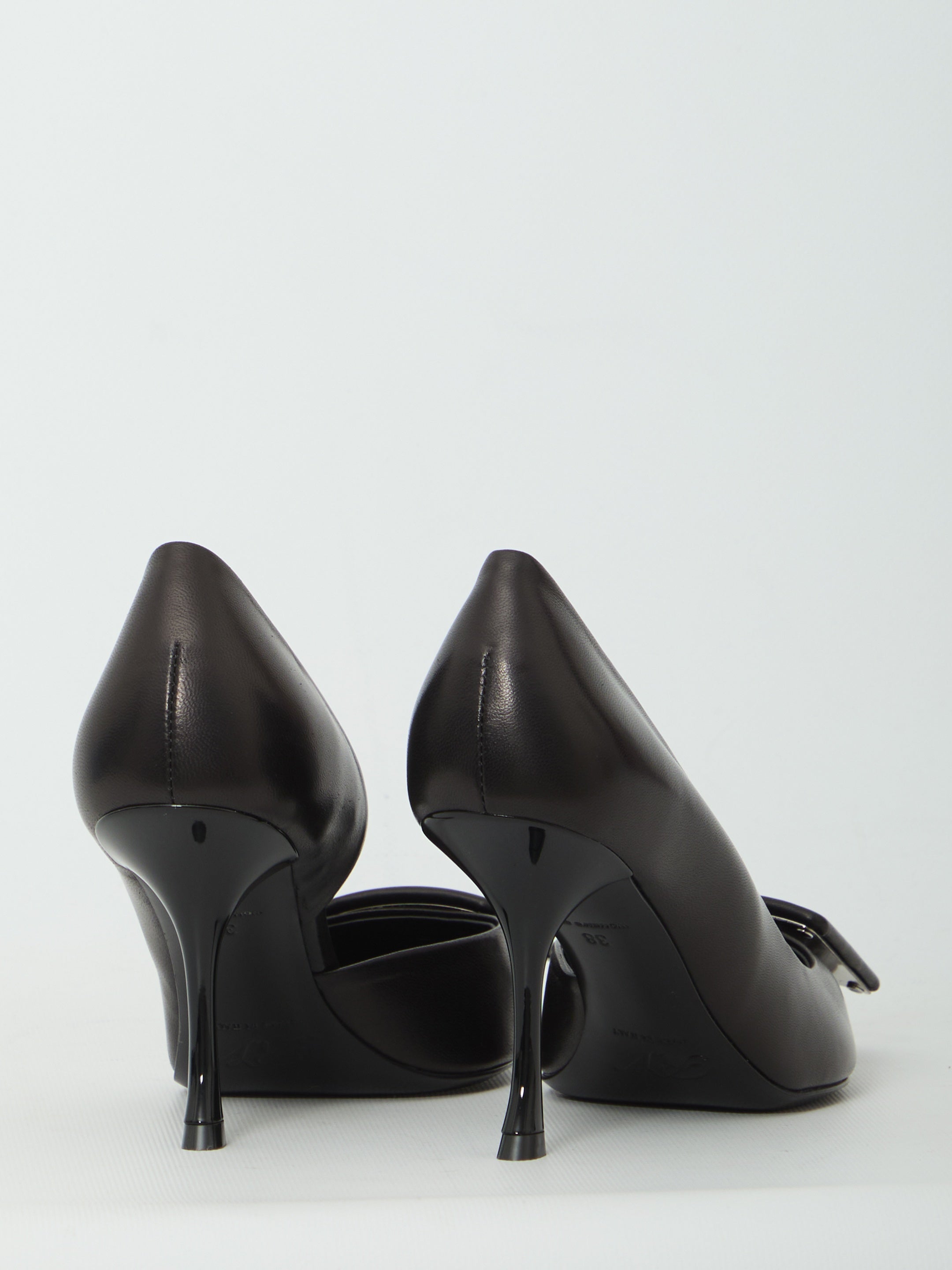 Roger Vivier-OUTLET-SALE-Dorsay Viv pumps in The City leather-ARCHIVIST