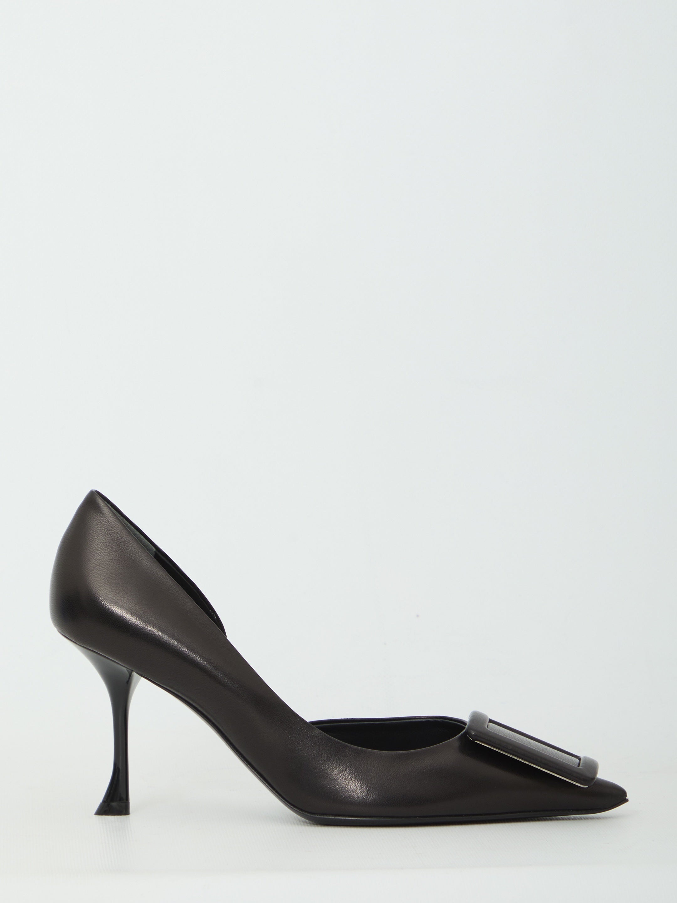 Roger Vivier-OUTLET-SALE-Dorsay Viv pumps in The City leather-ARCHIVIST
