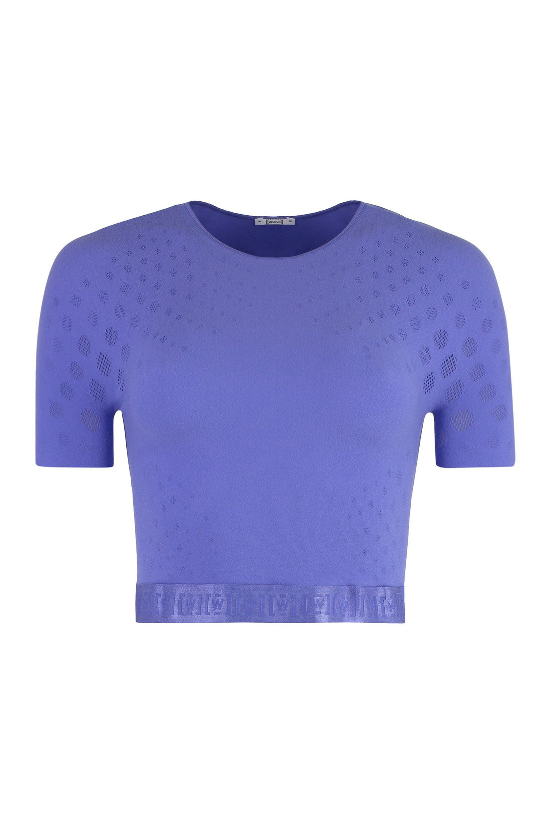 Wolford-OUTLET-SALE-Dots Illusion Net crop top-ARCHIVIST