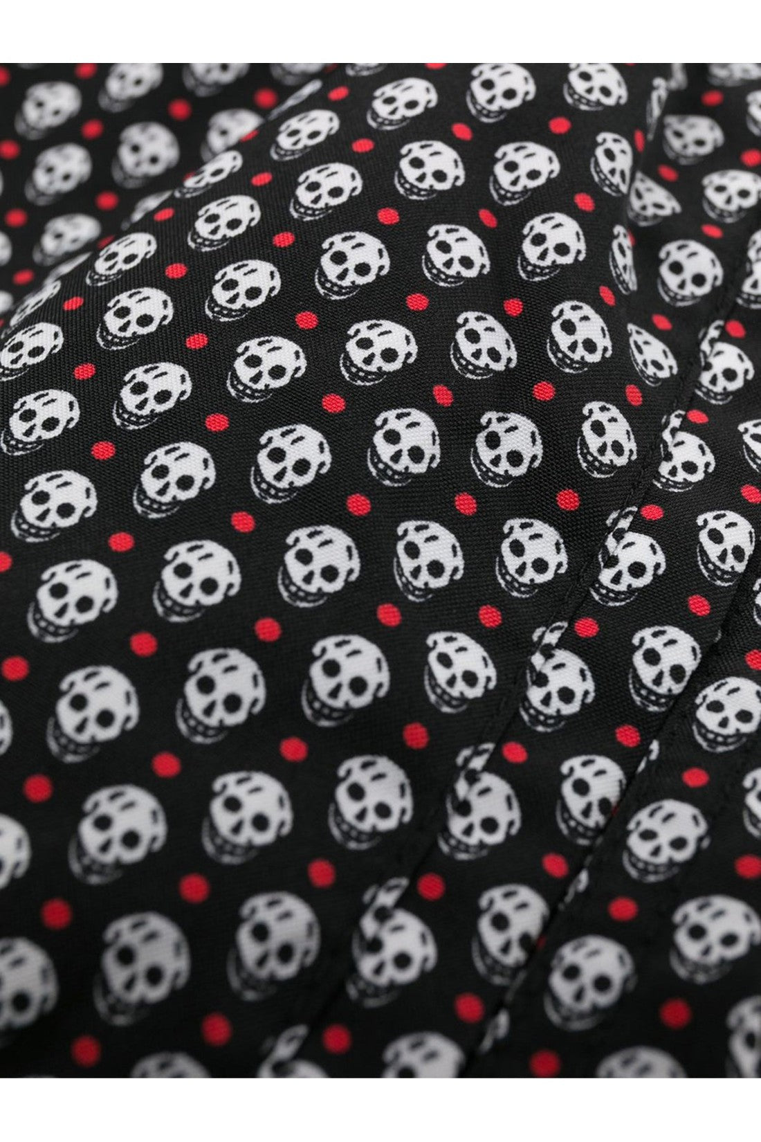 Alexander McQueen-OUTLET-SALE-Dots Skull Logo Swim Shorts-ARCHIVIST