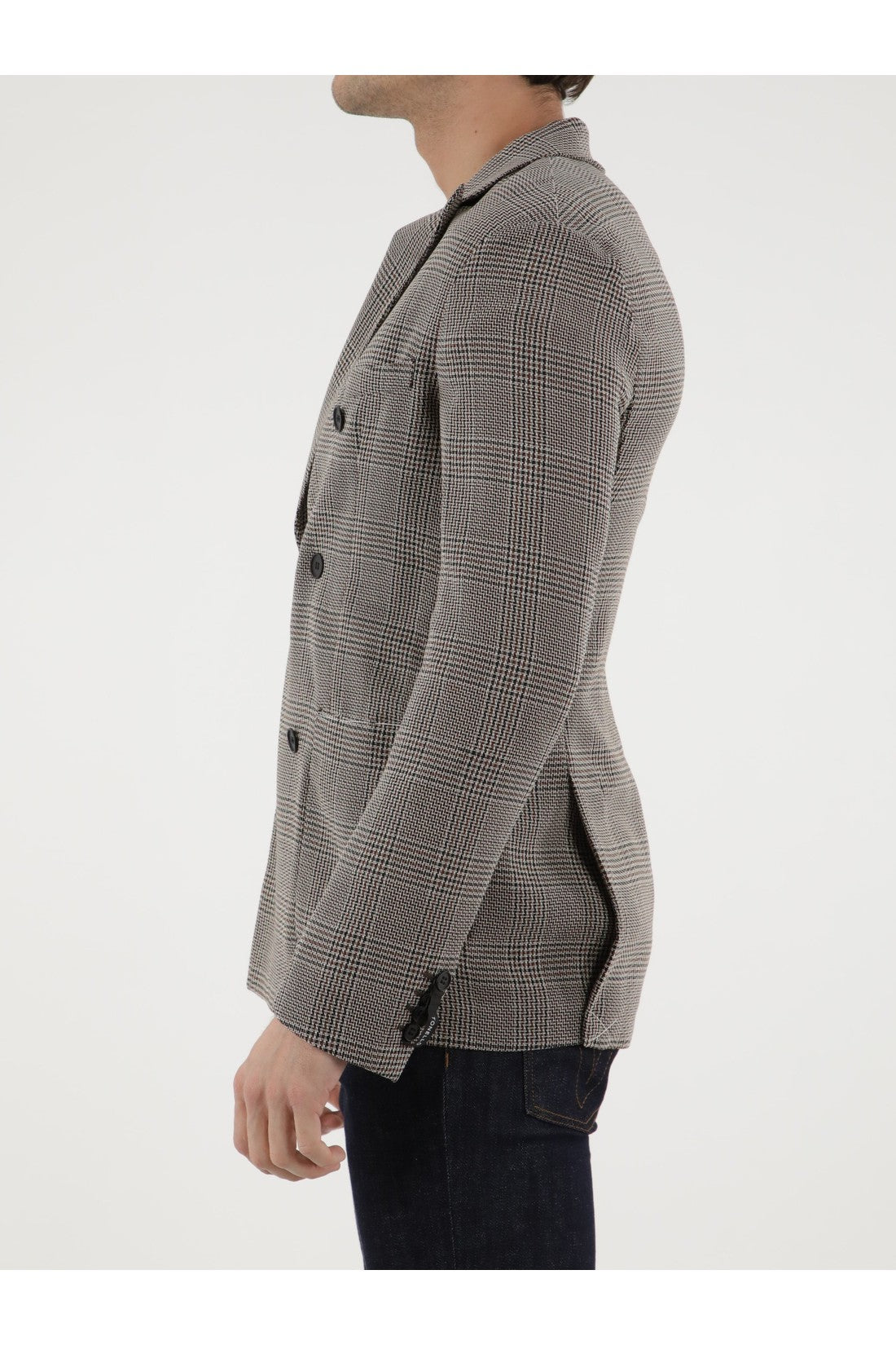 TONELLO-OUTLET-SALE-Double-breasted Glen plaid jacket-ARCHIVIST