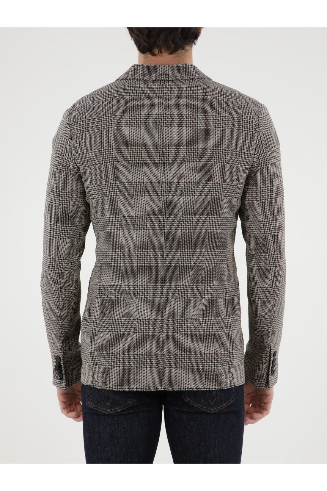 TONELLO-OUTLET-SALE-Double-breasted Glen plaid jacket-ARCHIVIST