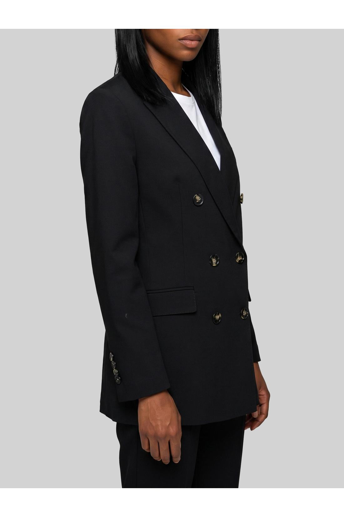 Sutton new york-OUTLET-SALE-Double-breasted black jacket-ARCHIVIST