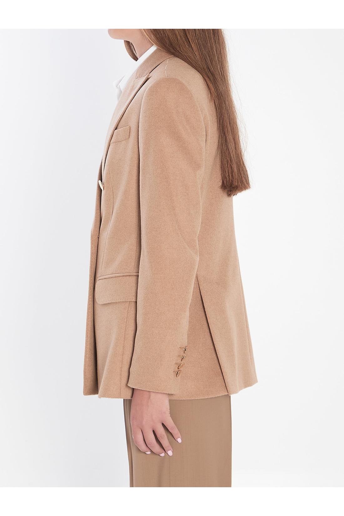 Max Mara-OUTLET-SALE-Double-breasted blazer in camel-ARCHIVIST