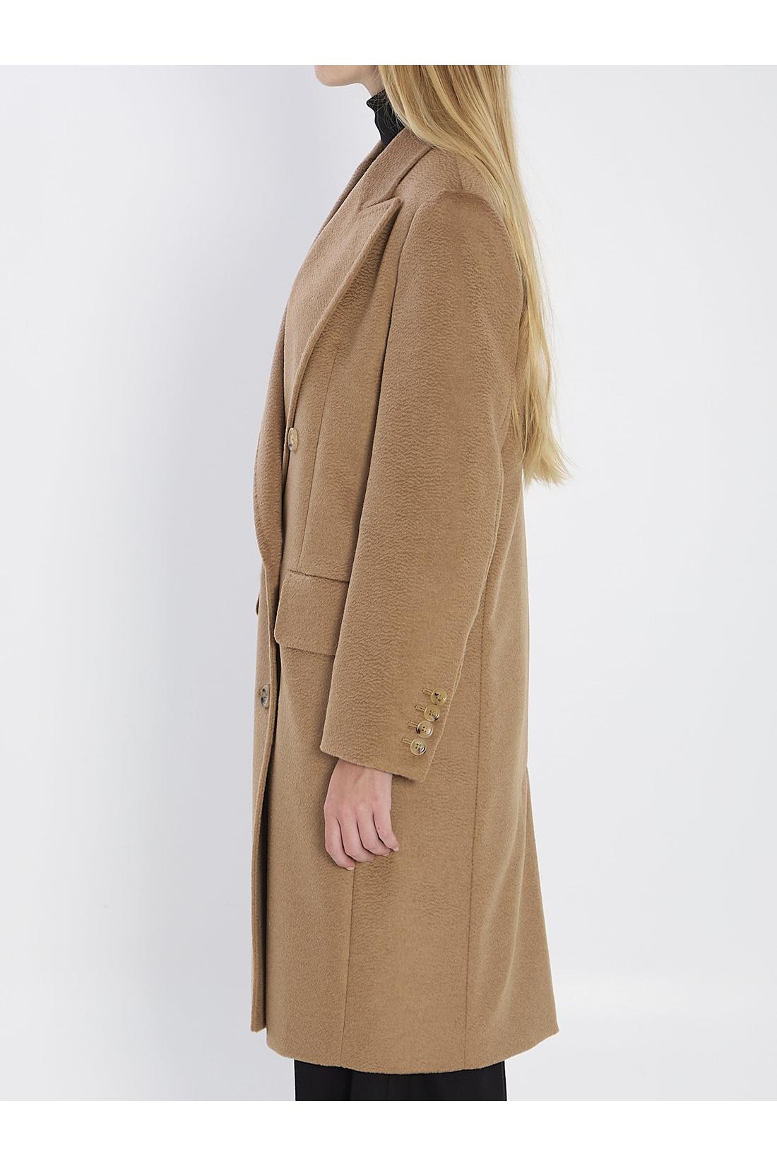 Max Mara-OUTLET-SALE-Double-breasted camel coat-ARCHIVIST