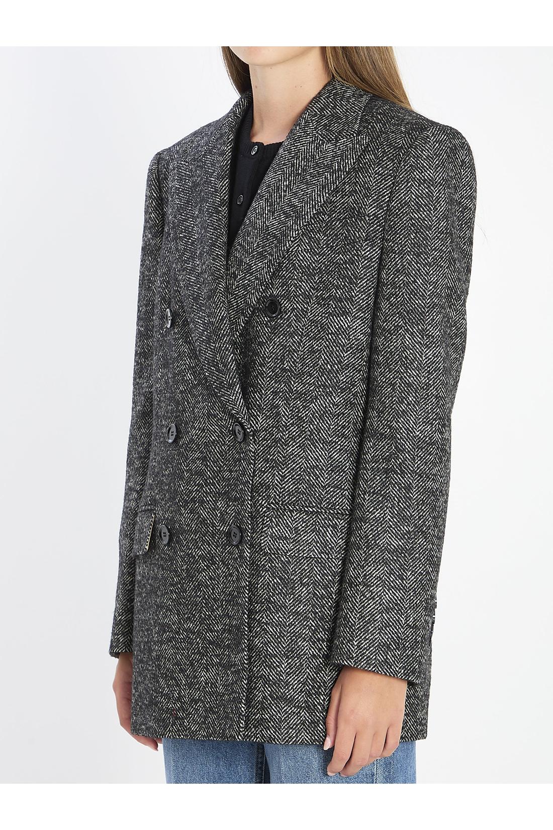 Dolce & Gabbana-OUTLET-SALE-Double-breasted chevron jacket-ARCHIVIST