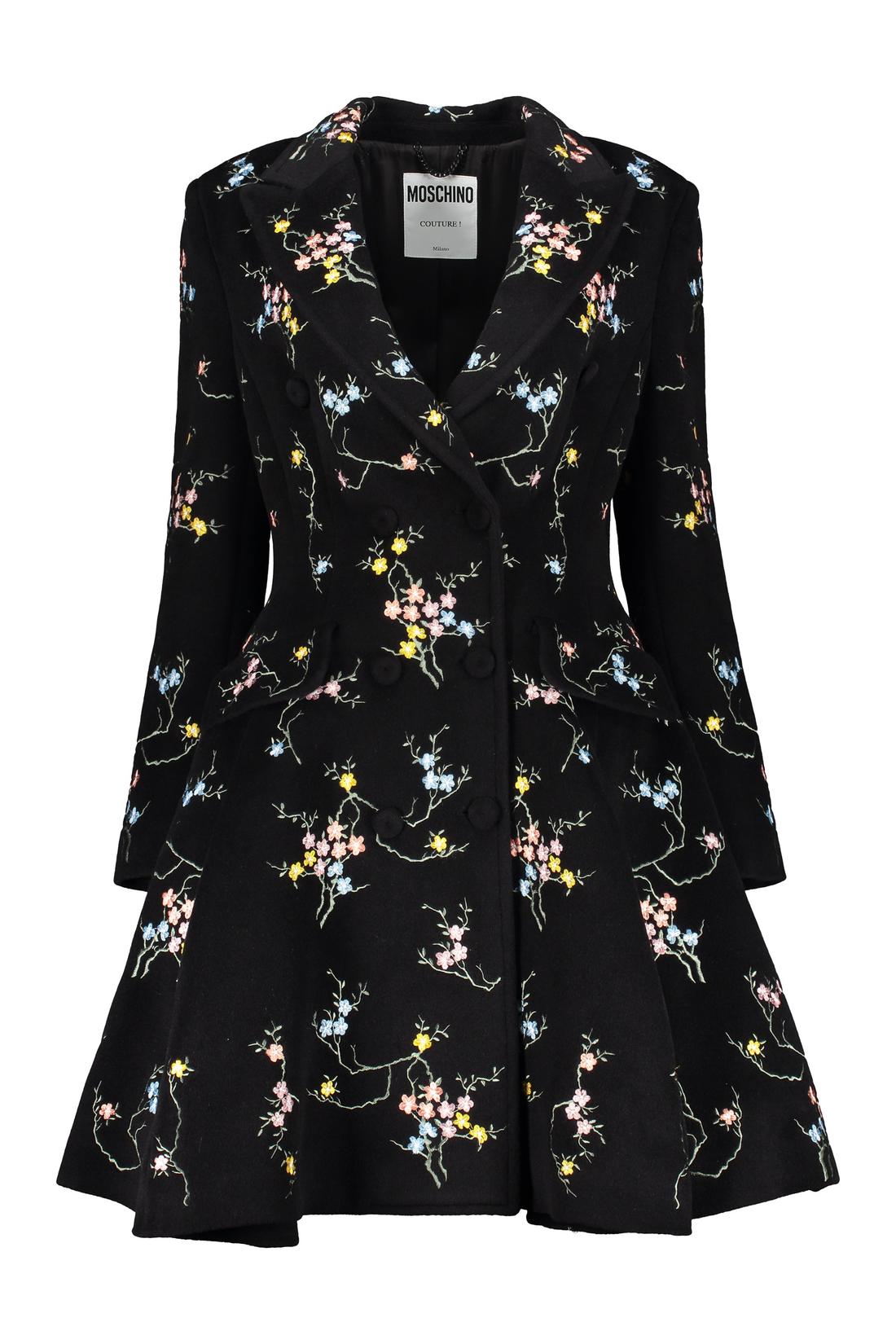 Moschino-OUTLET-SALE-Double-breasted coat-ARCHIVIST