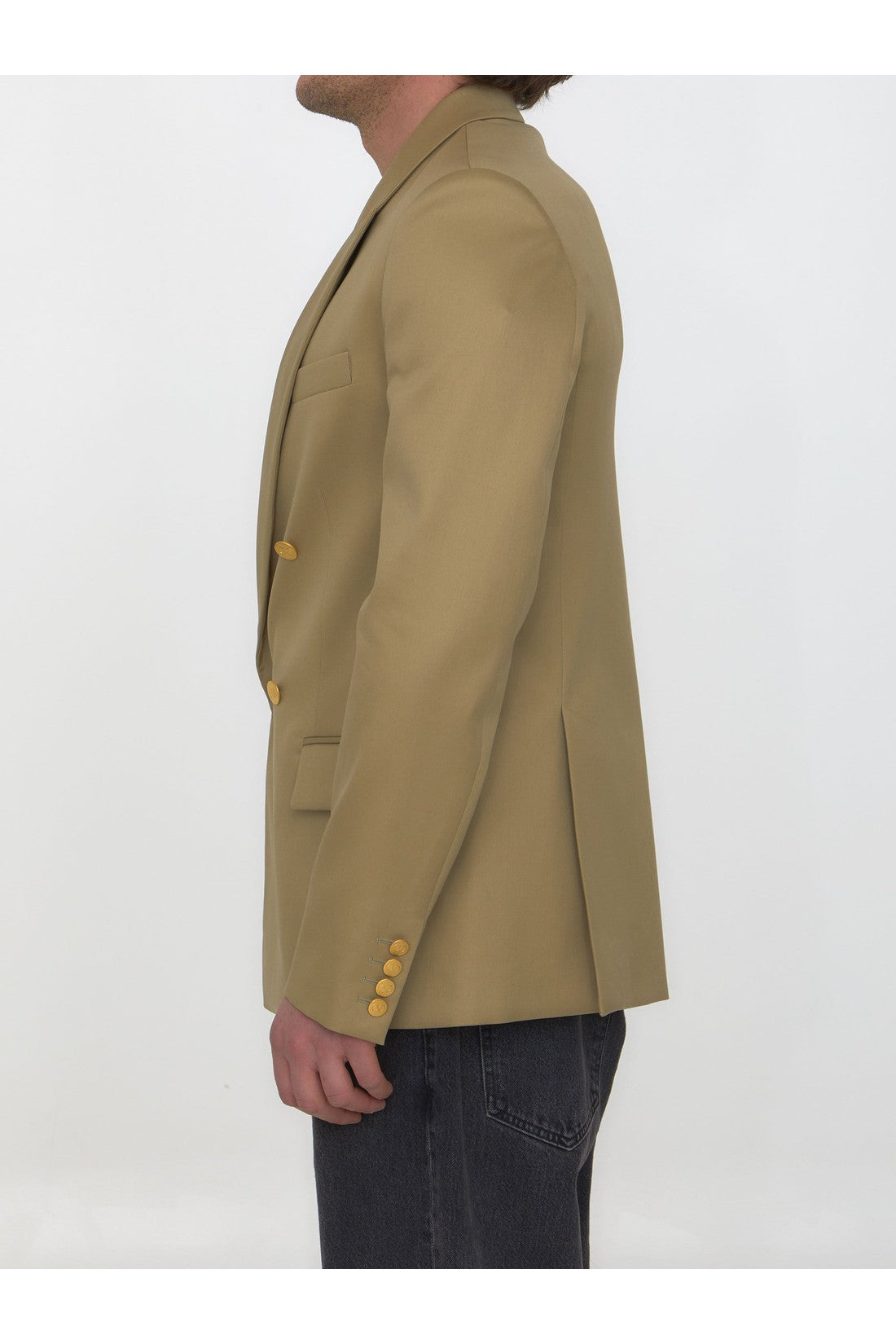 VALENTINO GARAVANI-OUTLET-SALE-Double-breasted cotton jacket-ARCHIVIST