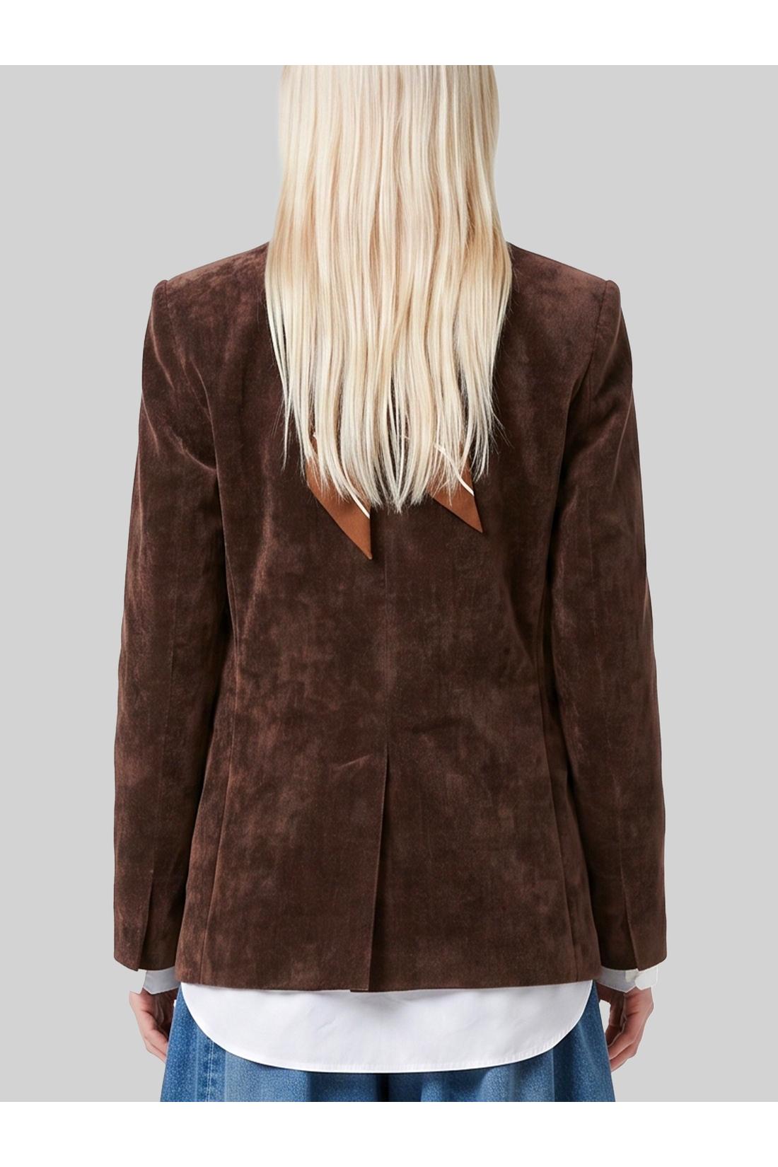 Sutton new york-OUTLET-SALE-Double-breasted délavé velvet jacket-ARCHIVIST
