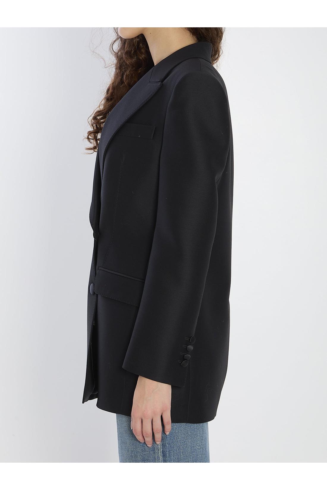 Dolce & Gabbana-OUTLET-SALE-Double-breasted jacket in faille-ARCHIVIST