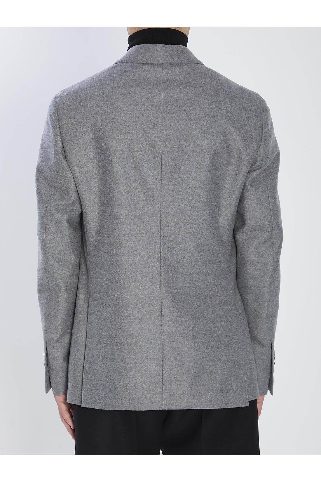 Lardini-OUTLET-SALE-Double-breasted jacket in pure virgin wool-ARCHIVIST
