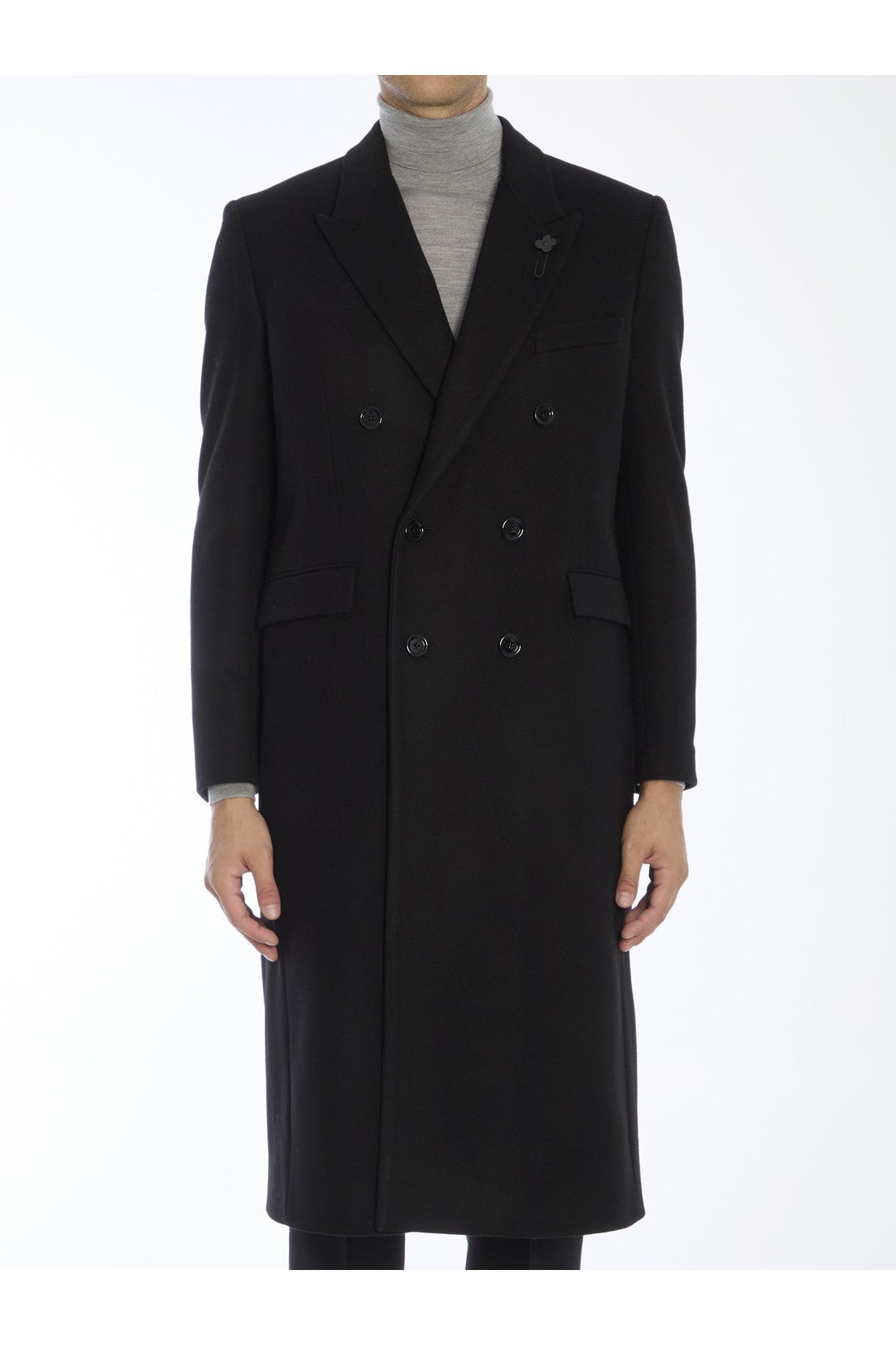 LARDINI-OUTLET-SALE-Double-breasted long coat-ARCHIVIST