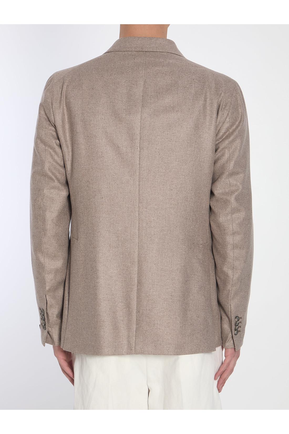 Tagliatore-OUTLET-SALE-Double-breasted silk jacket-ARCHIVIST