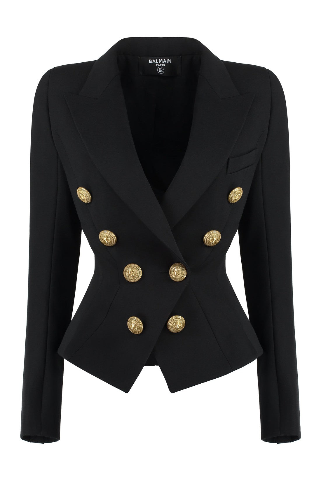 Balmain-OUTLET-SALE-Double-breasted virgin wool jacket-ARCHIVIST