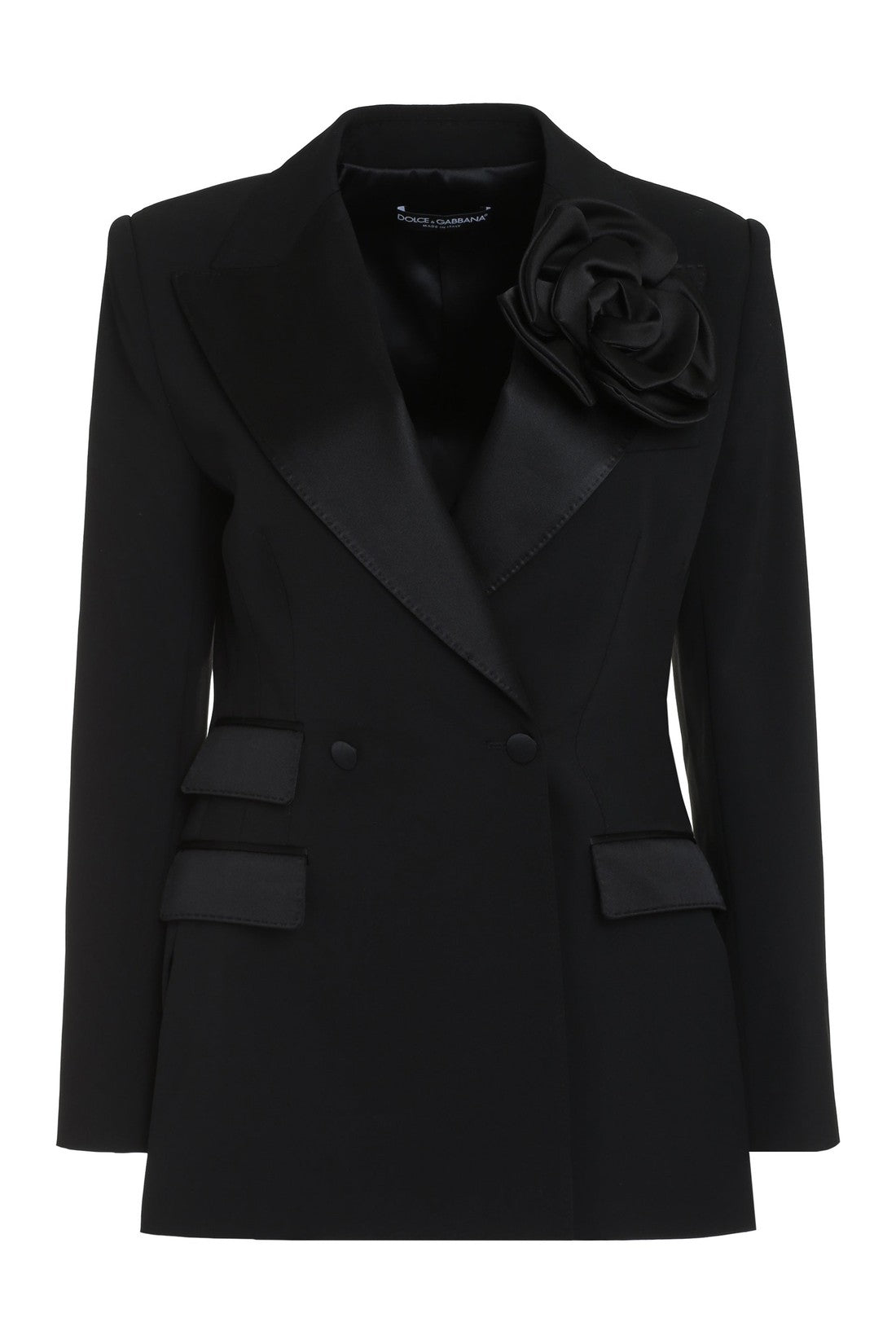 Dolce & Gabbana-OUTLET-SALE-Double-breasted virgin wool jacket-ARCHIVIST