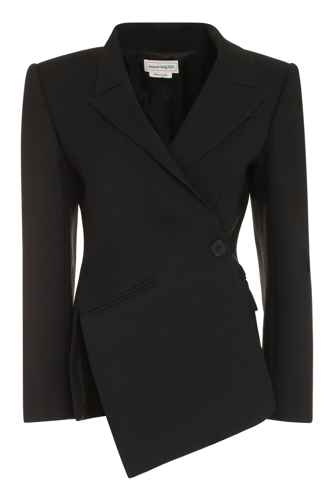 Alexander McQueen-OUTLET-SALE-Double-breasted wool blazer-ARCHIVIST