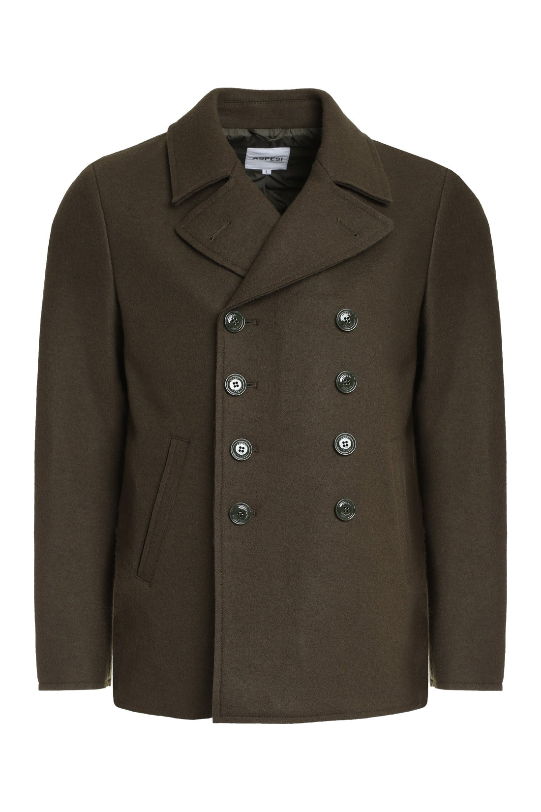 Aspesi-OUTLET-SALE-Double-breasted wool coat-ARCHIVIST