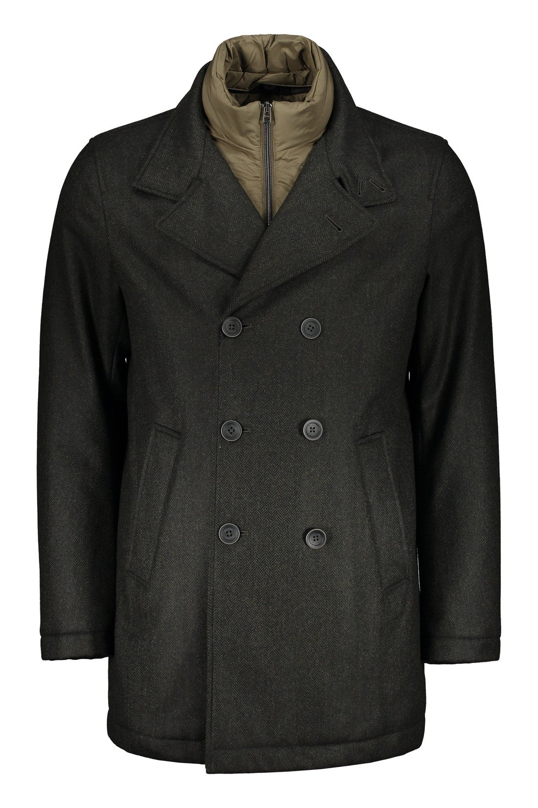 Herno-OUTLET-SALE-Double-breasted wool coat-ARCHIVIST