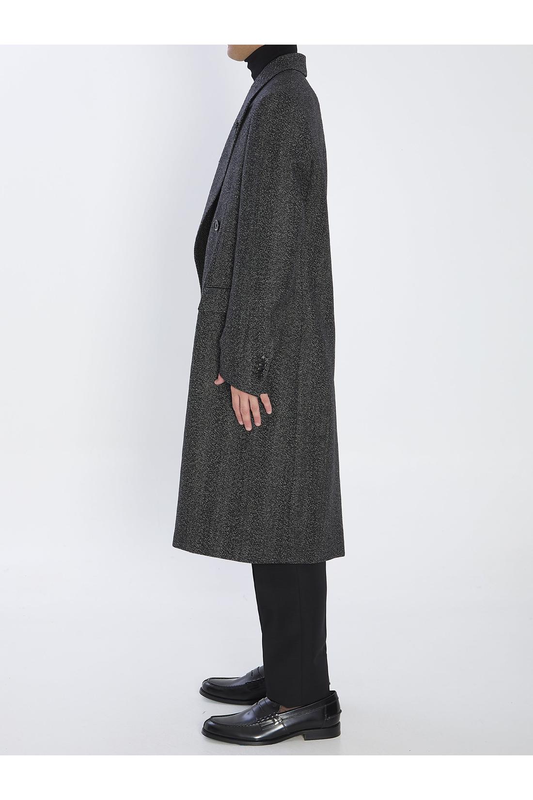 Lardini-OUTLET-SALE-Double-breasted wool coat-ARCHIVIST