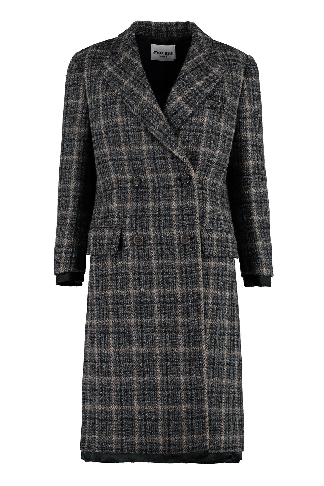 Miu Miu-OUTLET-SALE-Double-breasted wool coat-ARCHIVIST