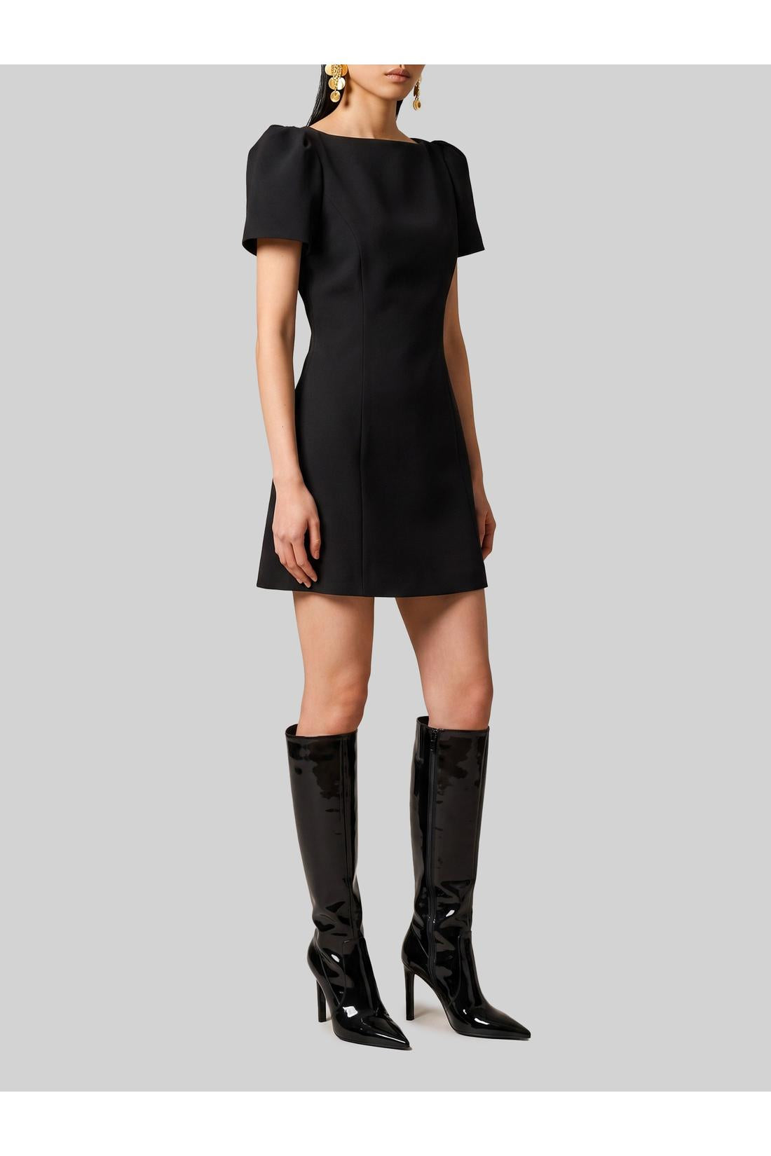 Sutton new york-OUTLET-SALE-Double crepe mini dress-ARCHIVIST