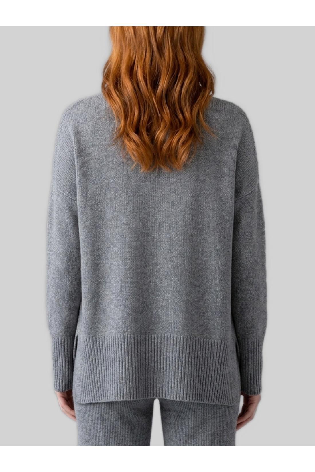 Lisa Yang-OUTLET-SALE-Dove grey Heidi sweater-ARCHIVIST