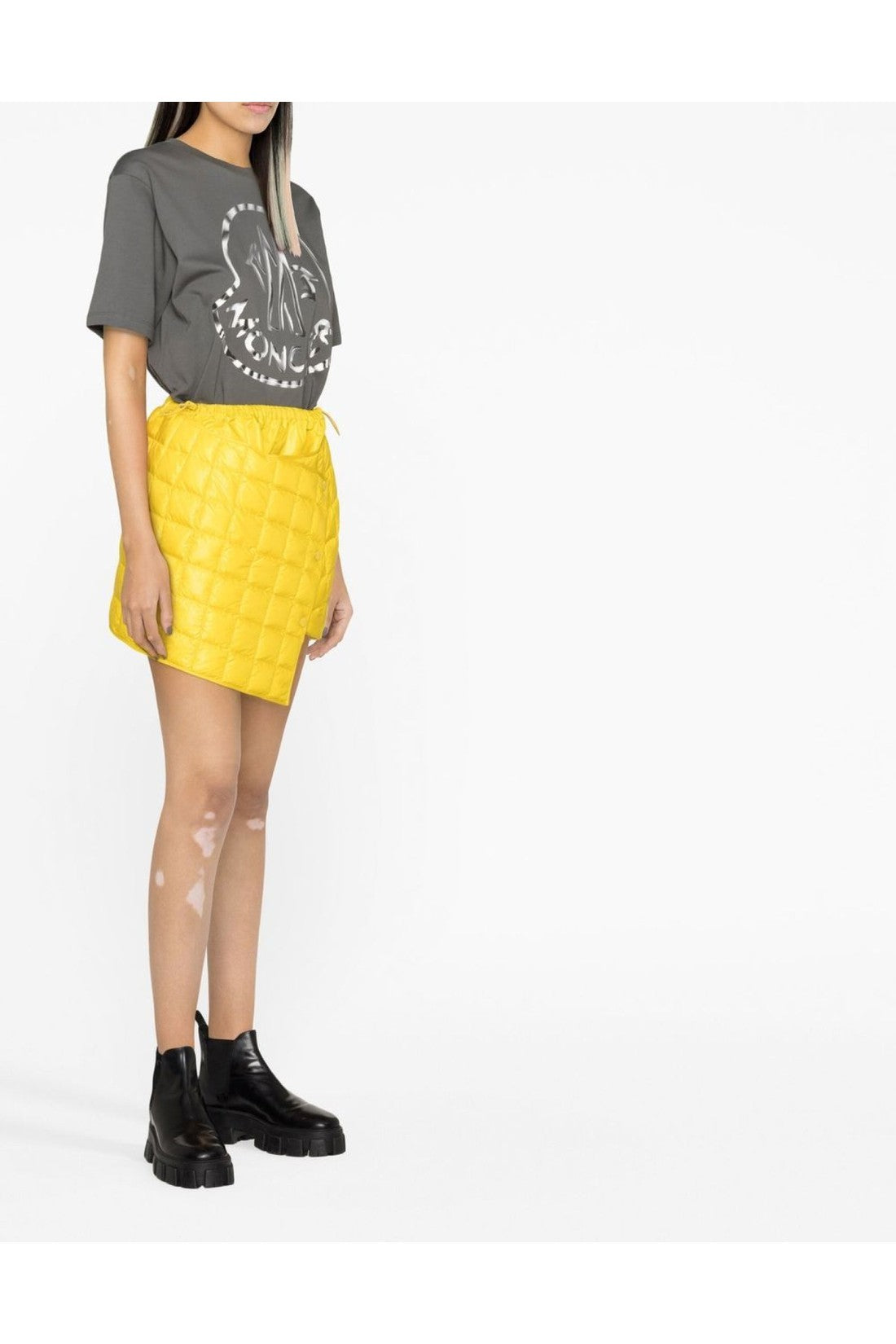 Moncler-OUTLET-SALE-Down Filled Quilted Asymmetric Skirt-ARCHIVIST