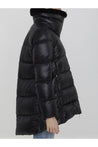 HERNO-OUTLET-SALE-Down jacket in nylon and eco-fur-ARCHIVIST