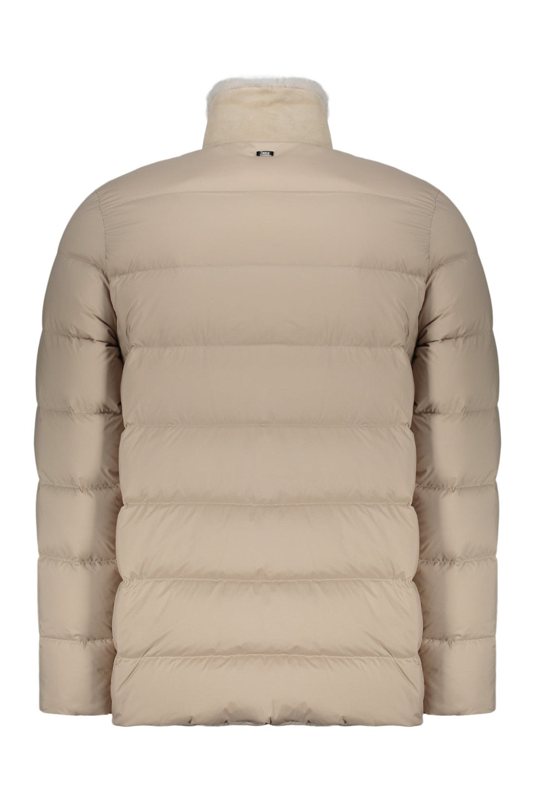 Herno-OUTLET-SALE-Down jacket in nylon and lamb shearling-ARCHIVIST