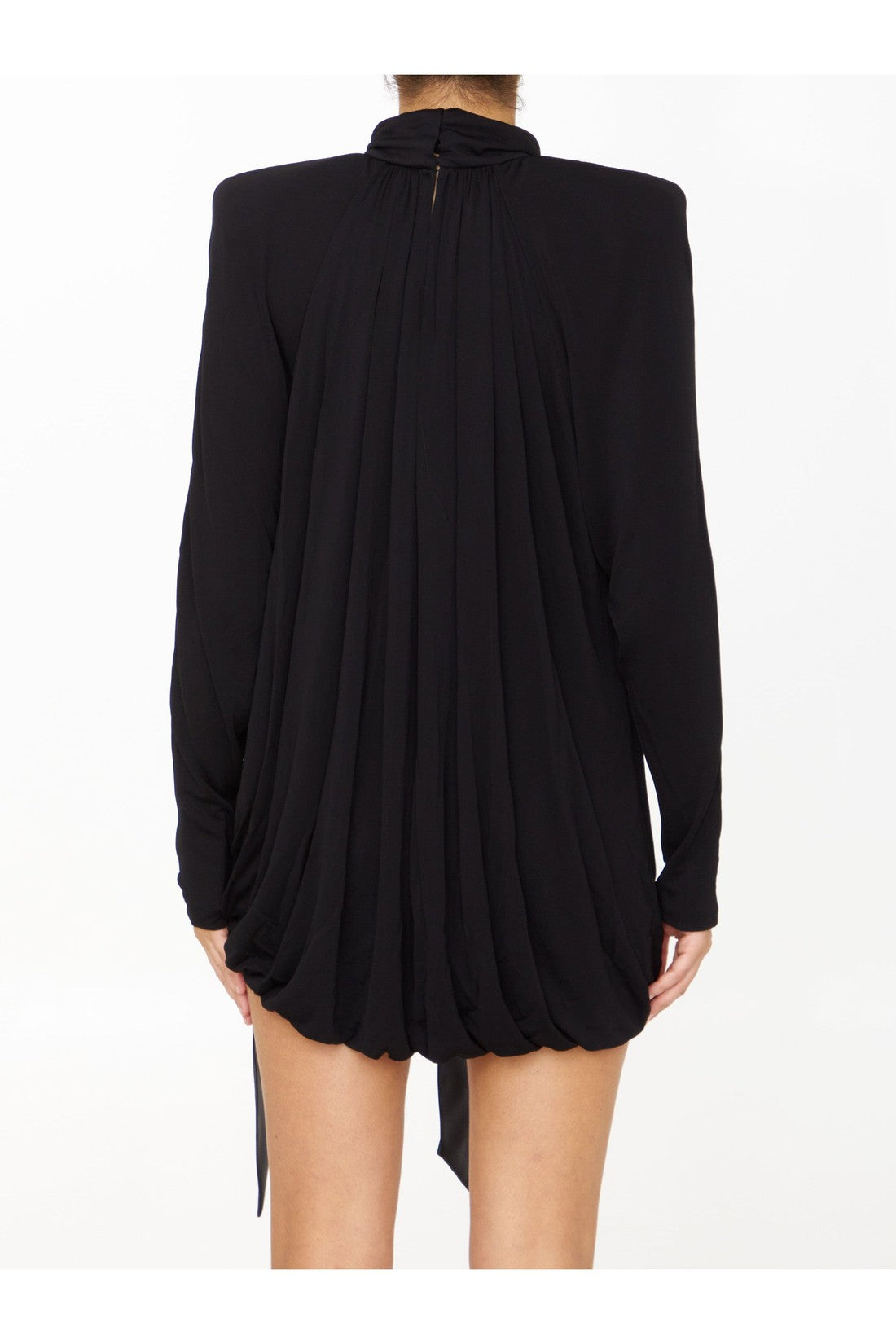 SAINT LAURENT-OUTLET-SALE-Draped jersey dress-ARCHIVIST