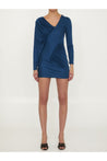 Saint Laurent-OUTLET-SALE-Draped jersey dress-ARCHIVIST