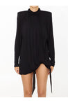 Saint Laurent-OUTLET-SALE-Draped jersey dress-ARCHIVIST