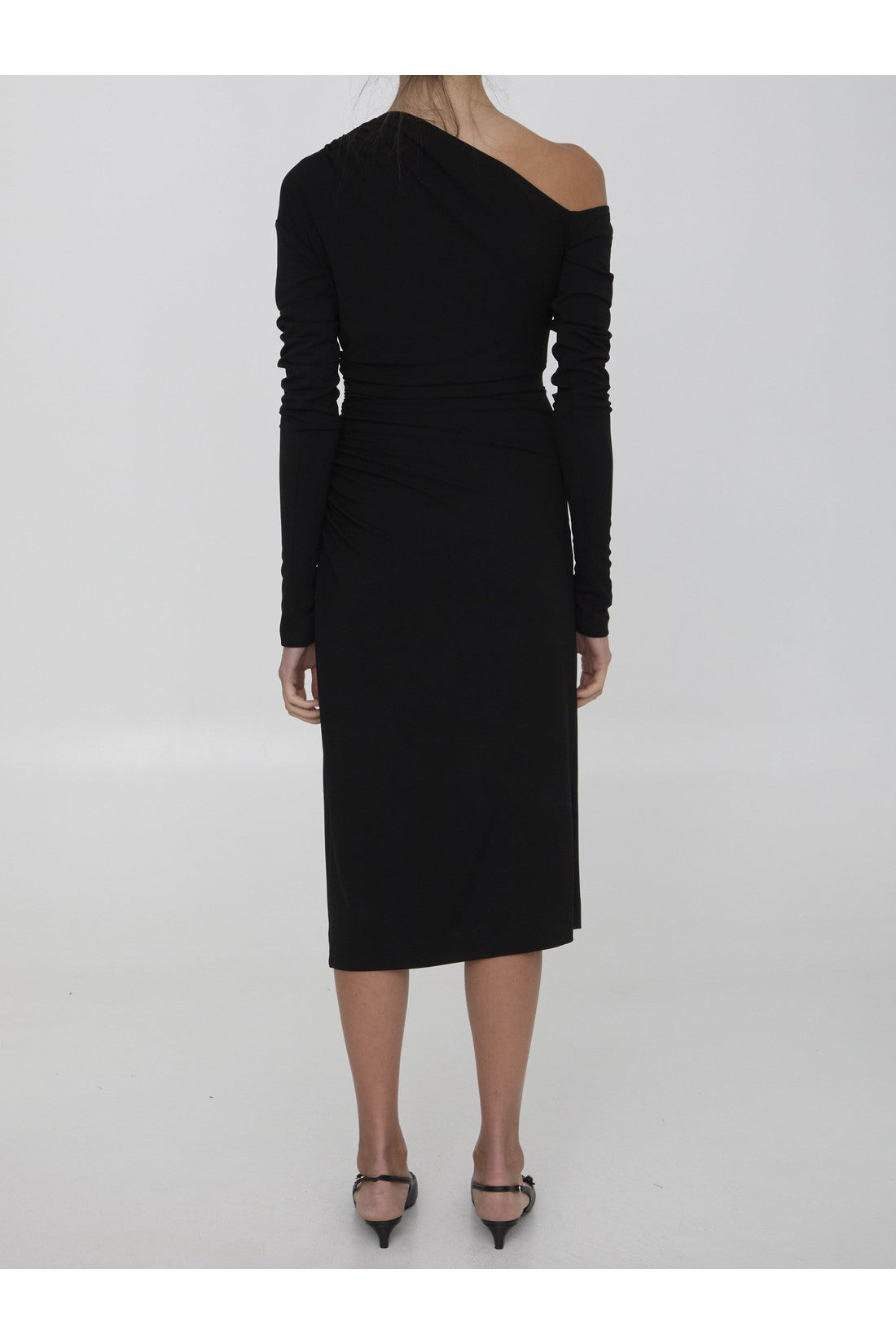 DOLCE&GABBANA-OUTLET-SALE-Draped midi dress-ARCHIVIST