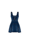 ALEXANDER MCQUEEN-OUTLET-SALE-Dres Blau-ARCHIVIST