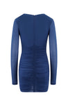 SAINT LAURENT-OUTLET-SALE-Dres Blau-ARCHIVIST