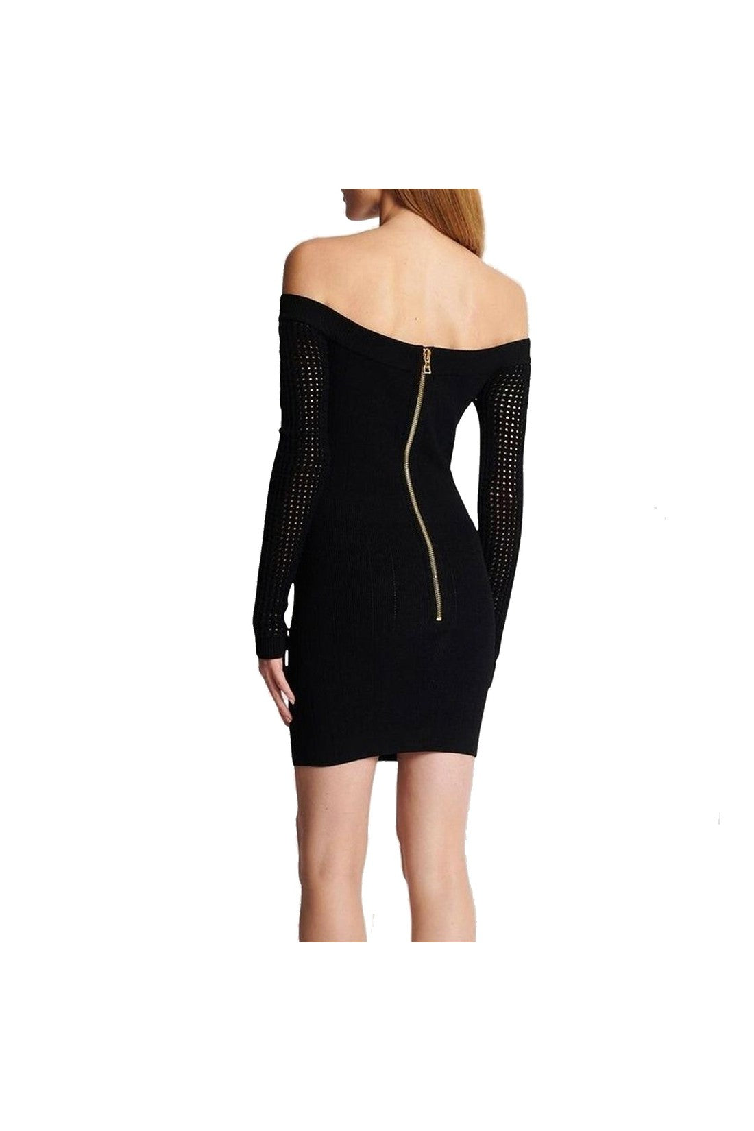 BALMAIN-OUTLET-SALE-Dres Schwarz-ARCHIVIST