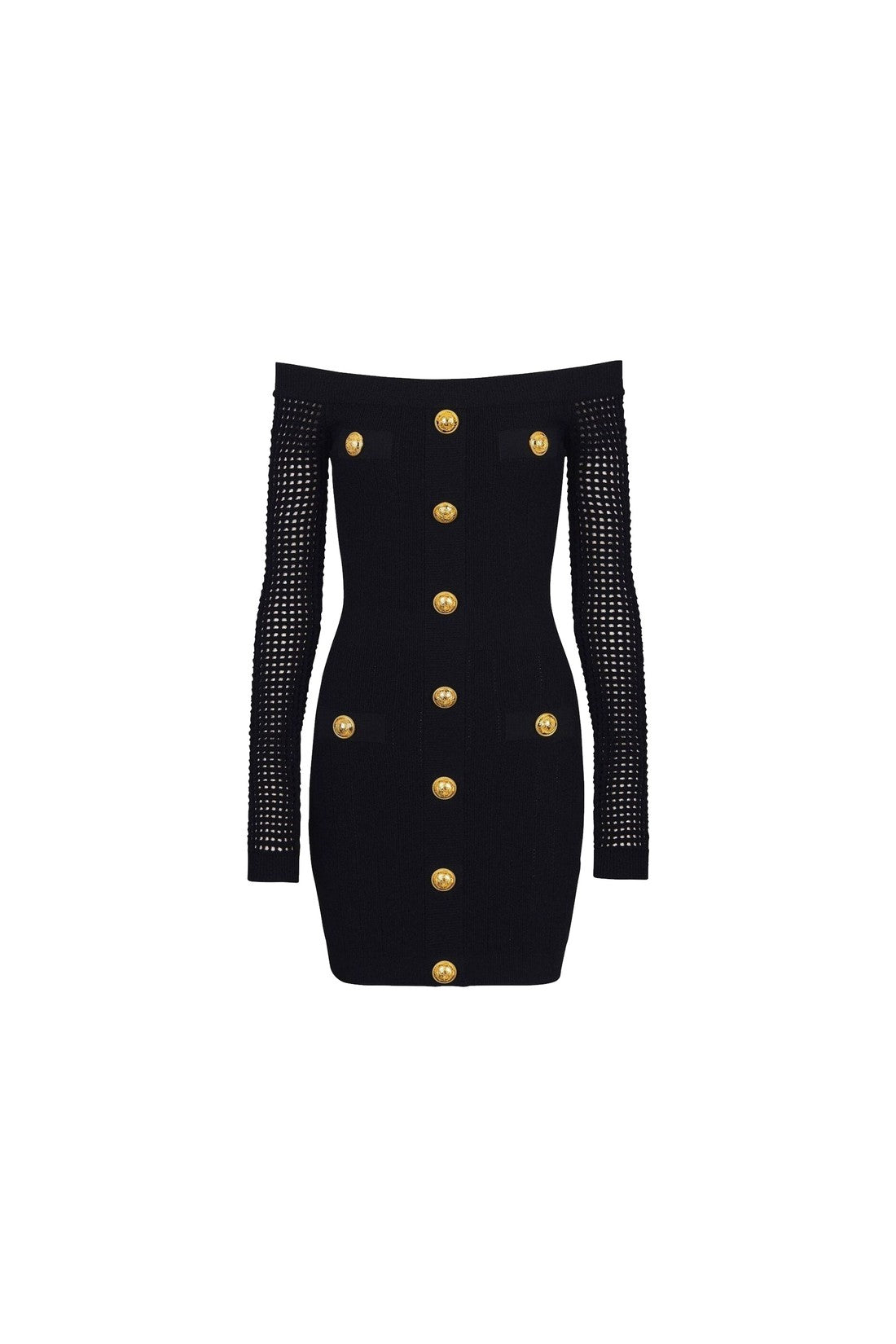 BALMAIN-OUTLET-SALE-Dres Schwarz-ARCHIVIST