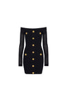 BALMAIN-OUTLET-SALE-Dres Schwarz-ARCHIVIST