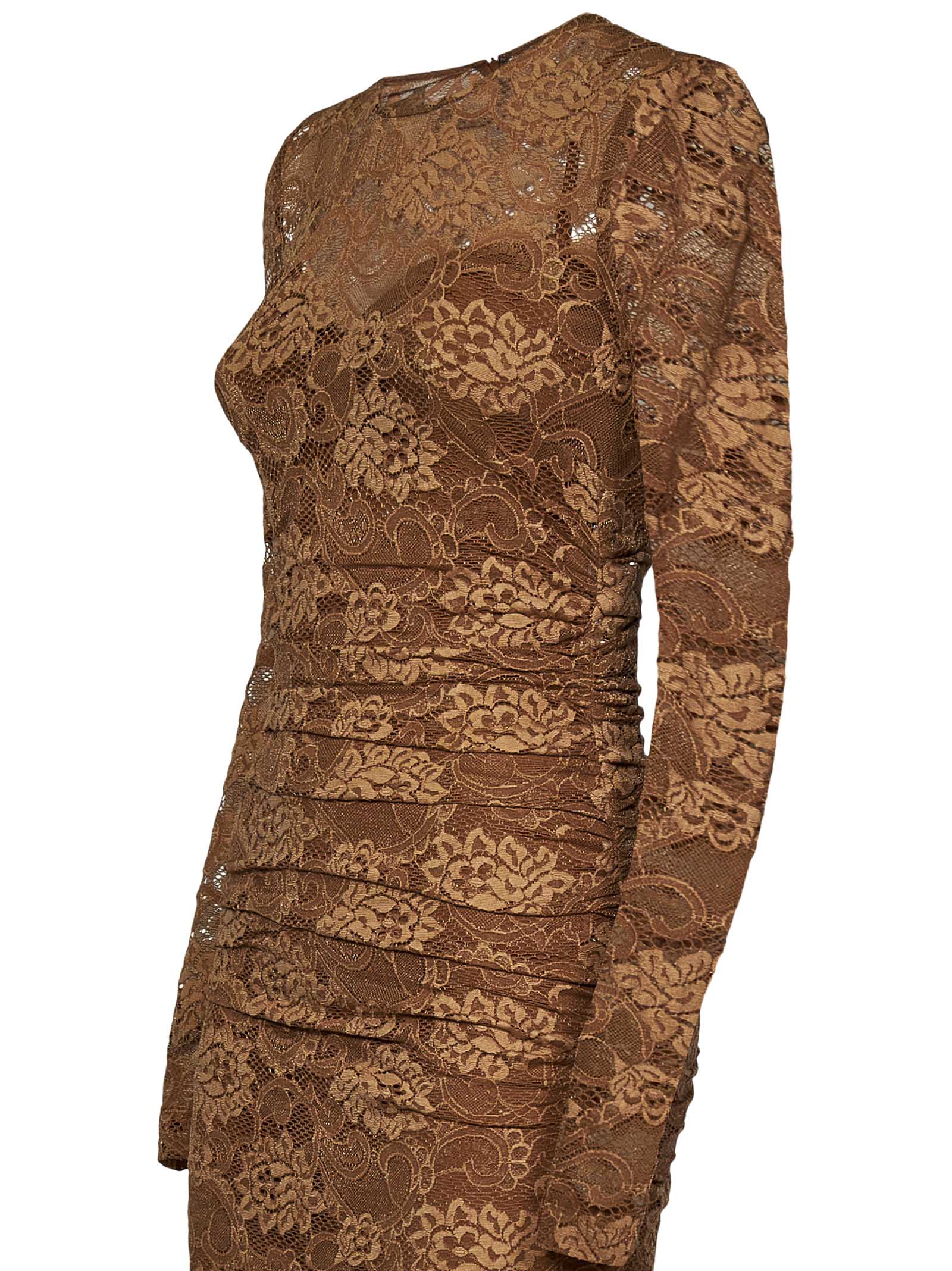 Dolce & Gabbana-OUTLET-SALE-Dress BEIGE-ARCHIVIST