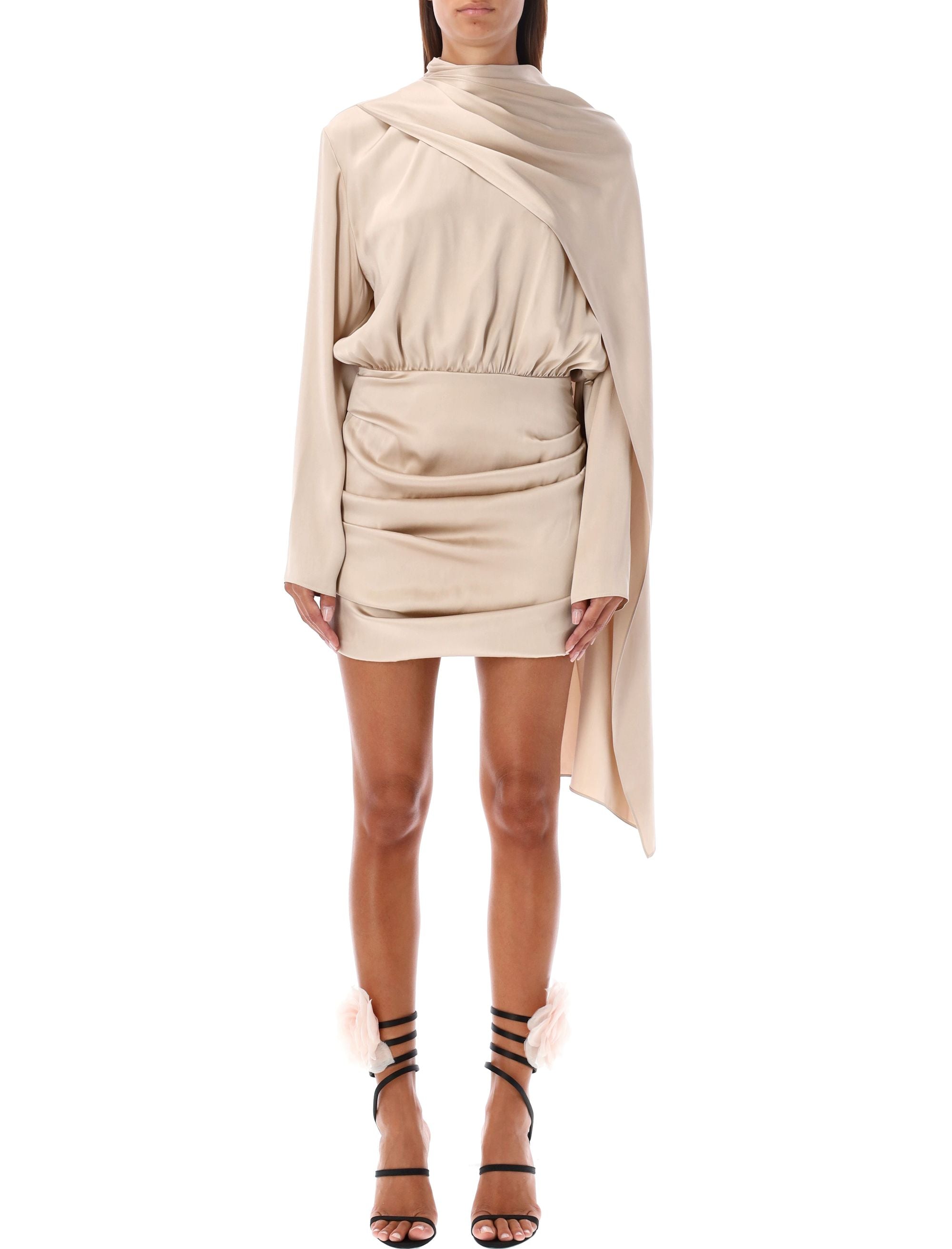 MAGDA BUTRYM-OUTLET-SALE-Dress BEIGE-ARCHIVIST