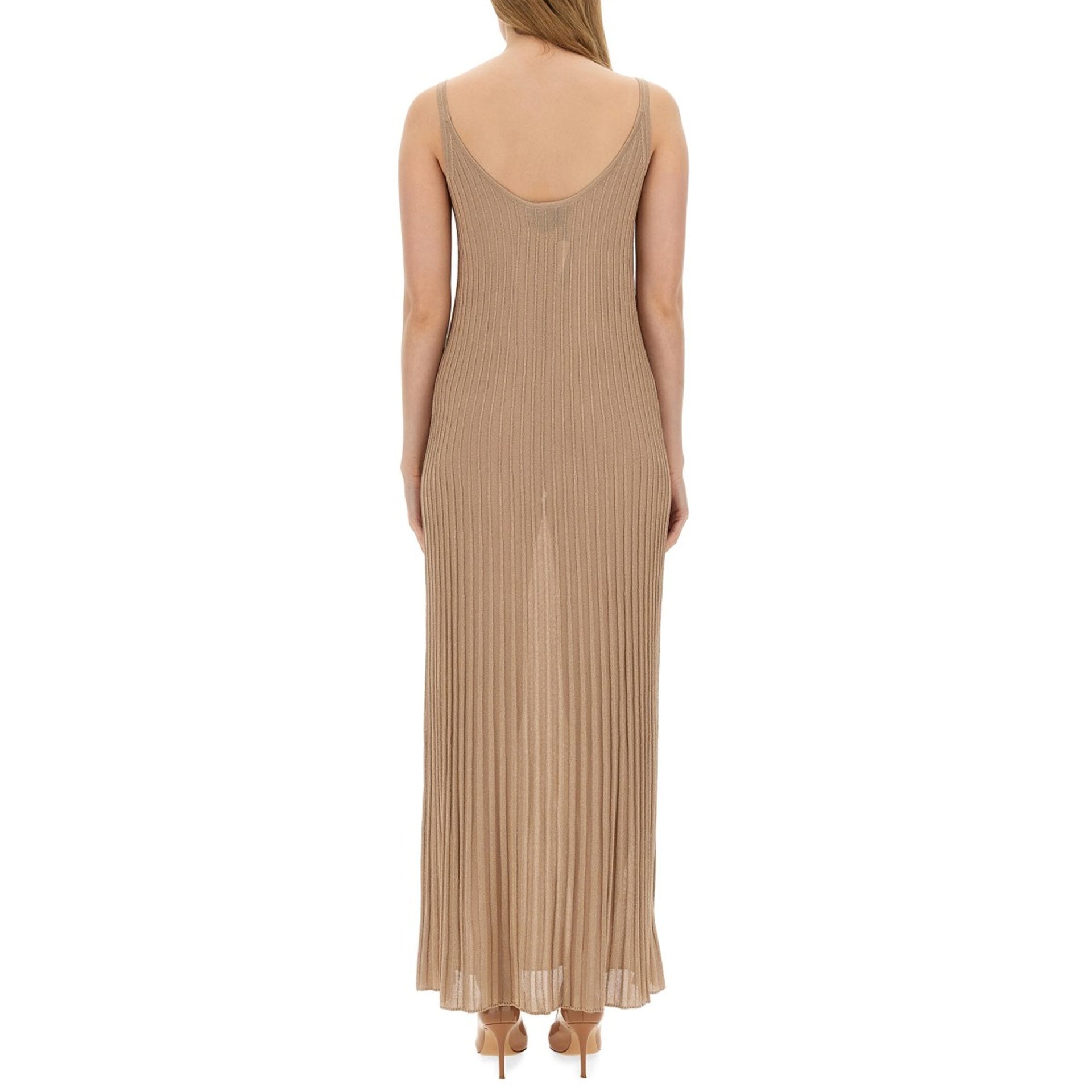 Max Mara-OUTLET-SALE-Dress BEIGE-ARCHIVIST