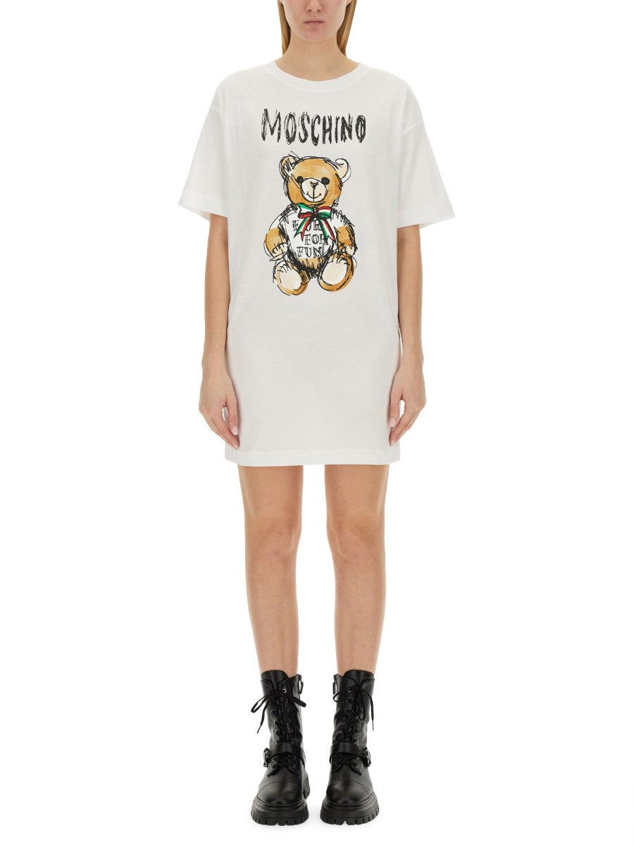 Moschino-OUTLET-SALE-Dress BEIGE-ARCHIVIST