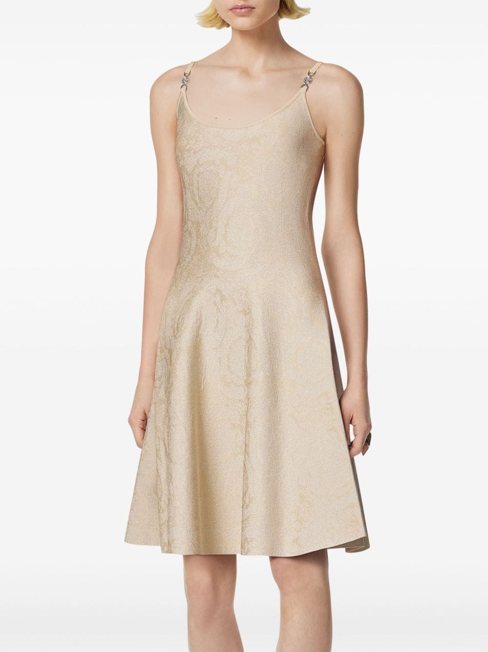 Versace-OUTLET-SALE-Dress BEIGE-ARCHIVIST