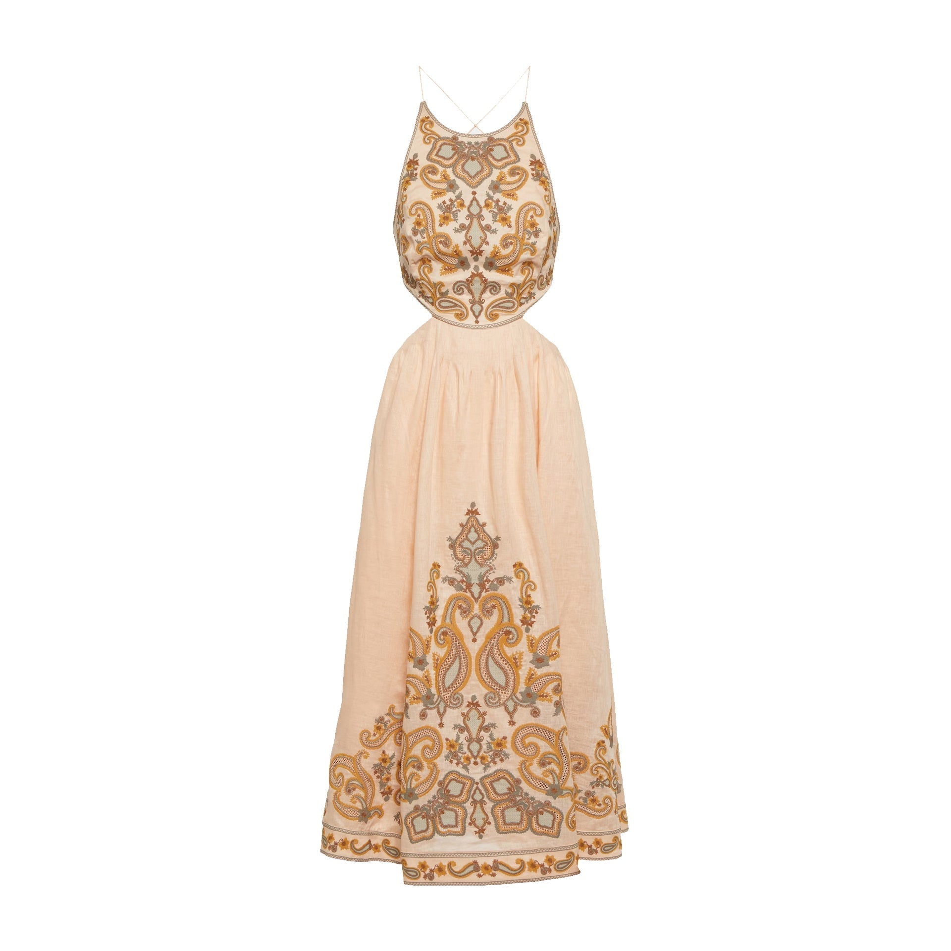 ZIMMERMANN-OUTLET-SALE-Dress BEIGE-ARCHIVIST