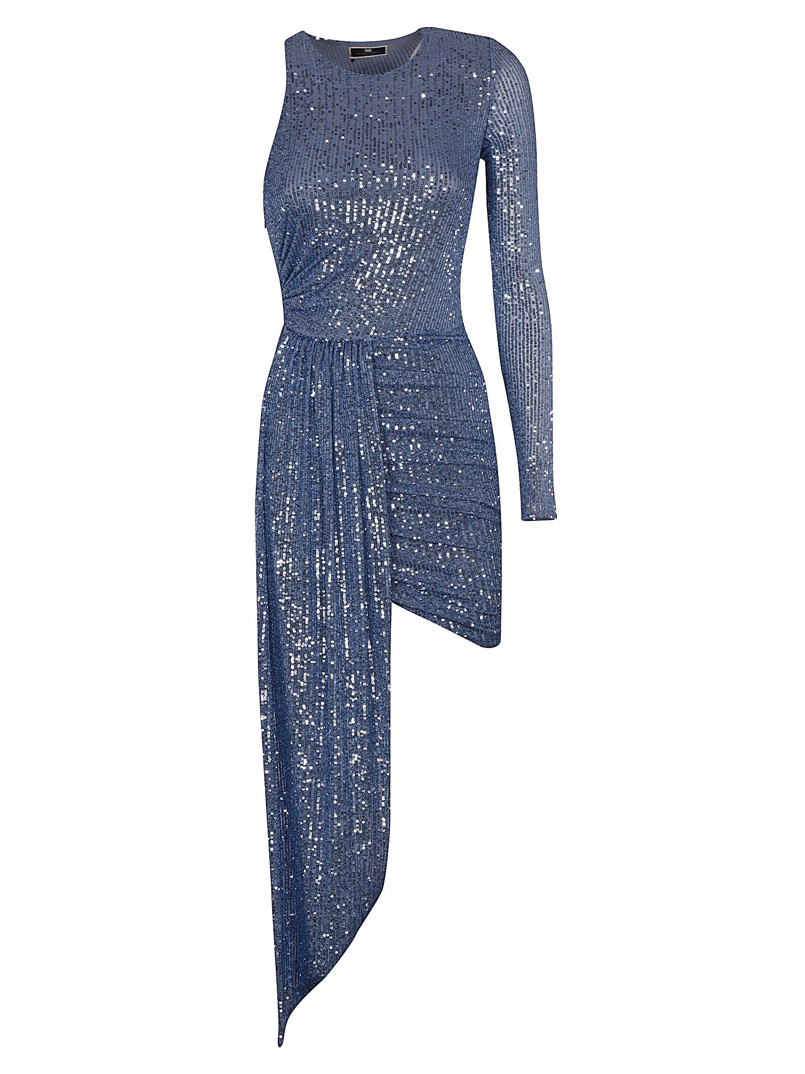 ELISABETTA FRANCHI-OUTLET-SALE-Dress BLAU-ARCHIVIST