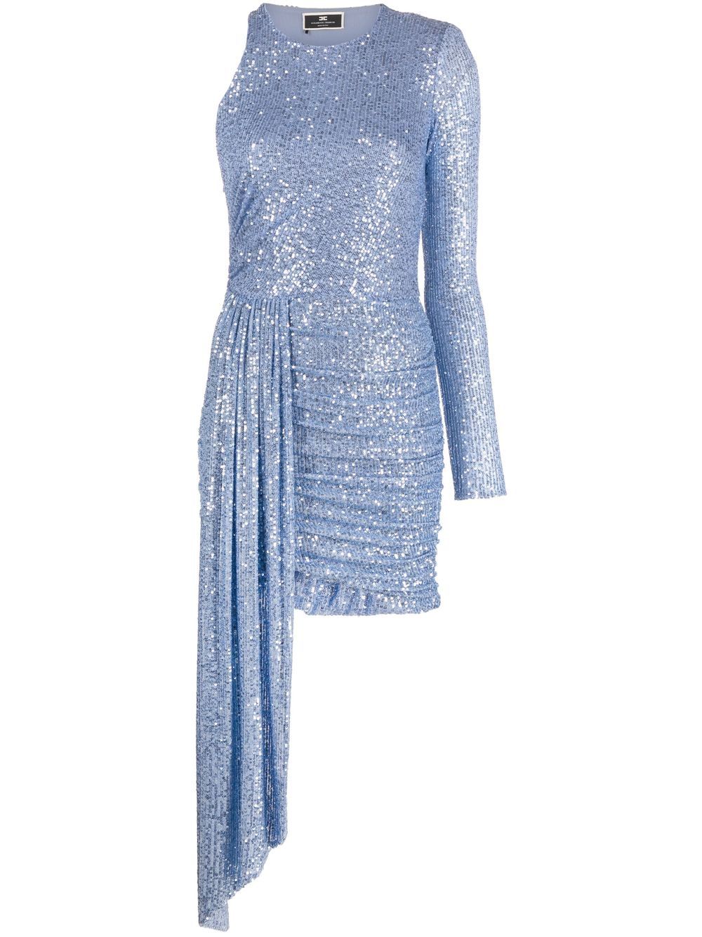 ELISABETTA FRANCHI-OUTLET-SALE-Dress BLAU-ARCHIVIST