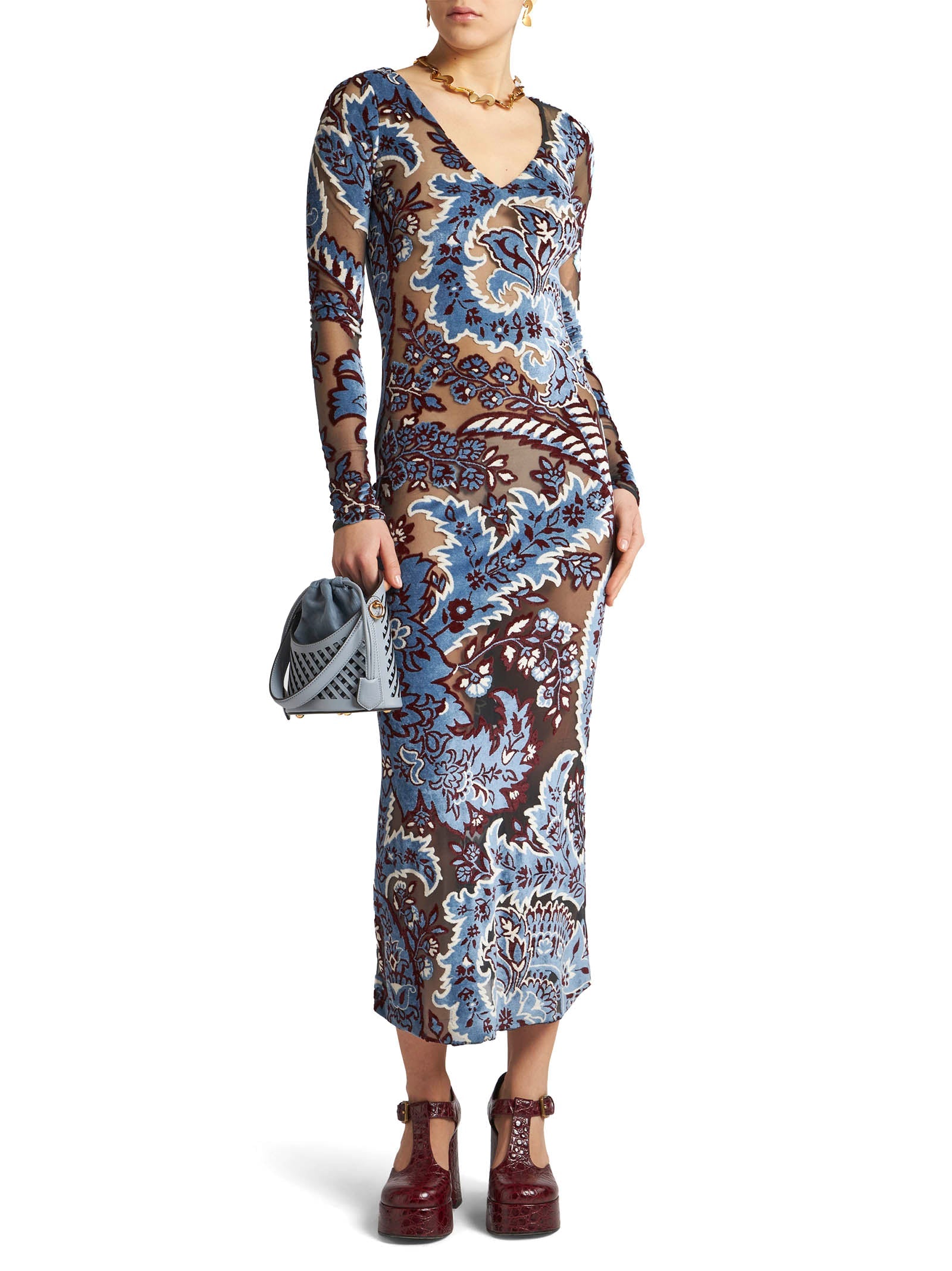 ETRO-OUTLET-SALE-Dress BLAU-ARCHIVIST