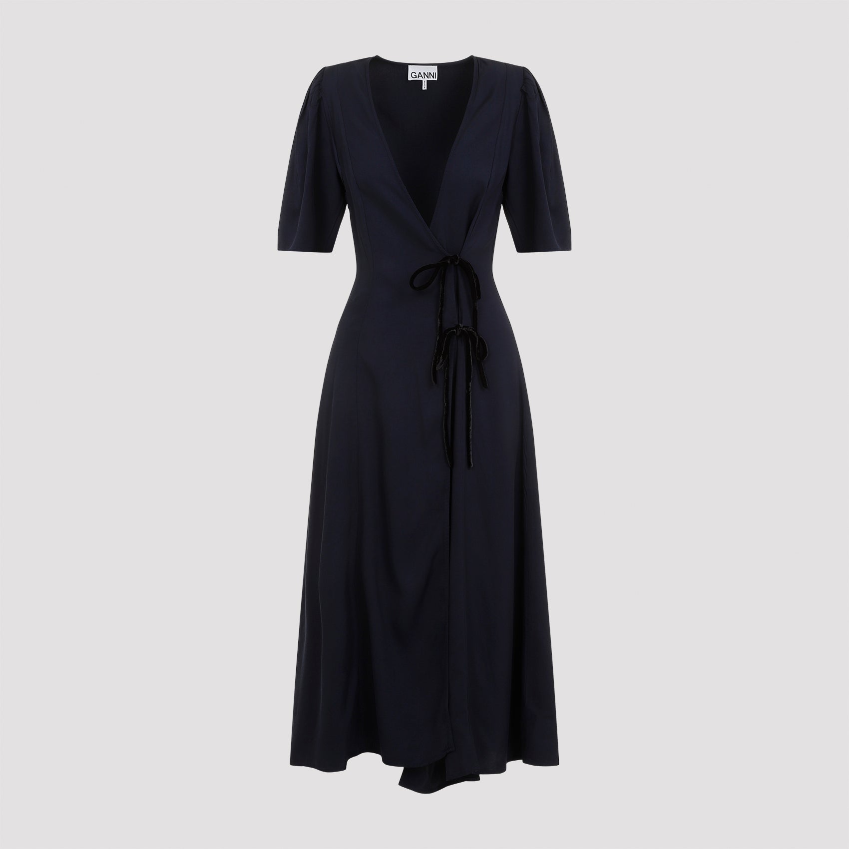 GANNI-OUTLET-SALE-Dress BLAU-ARCHIVIST