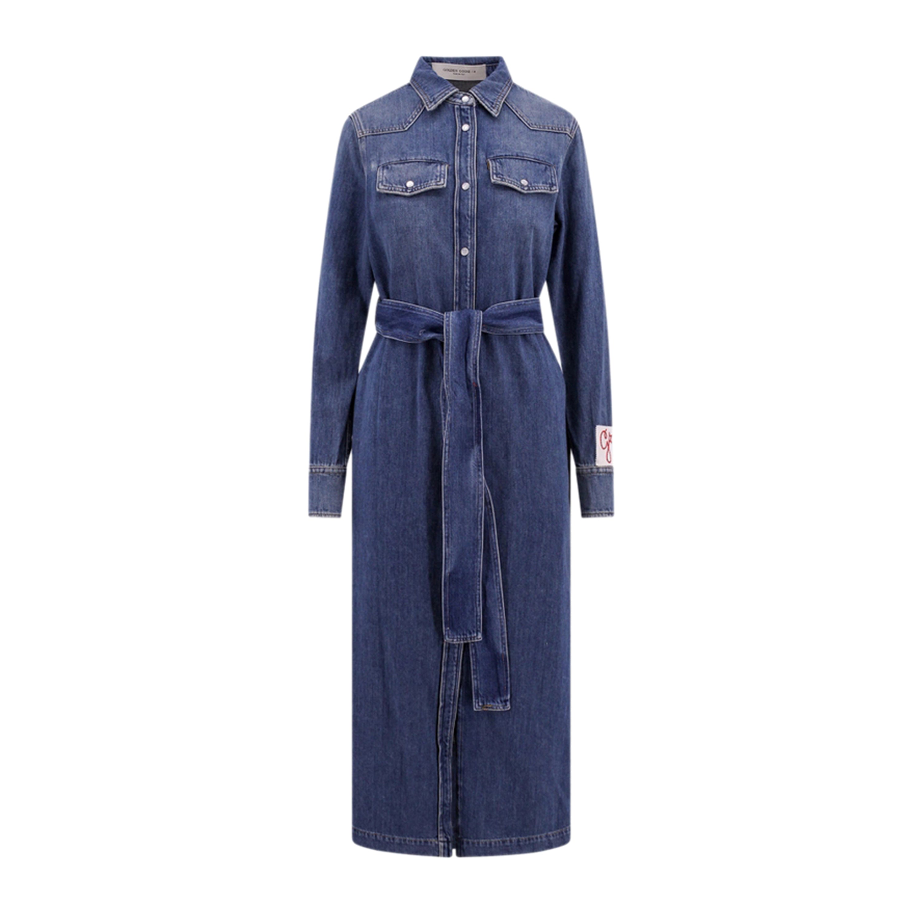 Golden Goose-OUTLET-SALE-Dress BLAU-ARCHIVIST