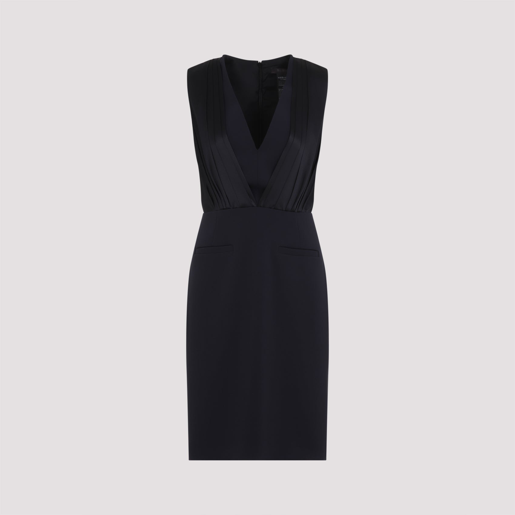 Max Mara Pianoforte-OUTLET-SALE-Dress BLAU-ARCHIVIST